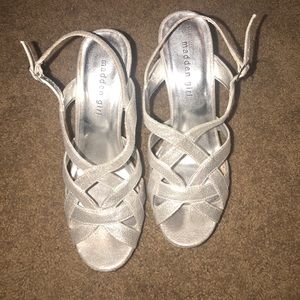 Madden Girl silver high heels